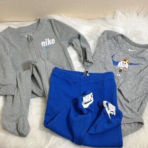 Nike Gray Blue Sweatpants Romper Athletic Bundle